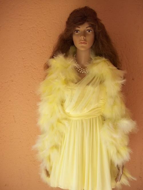 *** SALE *** KATE MOSS TOPSHOP - LEMON FULLY LINED CHIFFON IMPORTED COCKTAIL DRESS - SIZE S