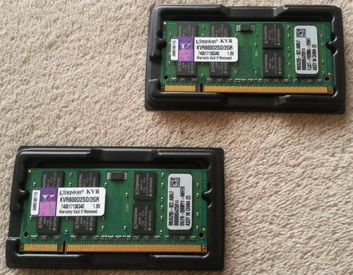 Kingston 2GB x 2 DDR2 800Mhz Notebook/Laptop RAM (4GB Total)