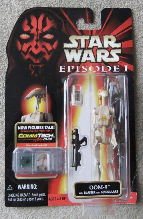 10% Off Sale!STAR WARS 3 3/4" Episode 1 - OOM-9 Battle Droid Commander w/Comtech Chip *Variation*