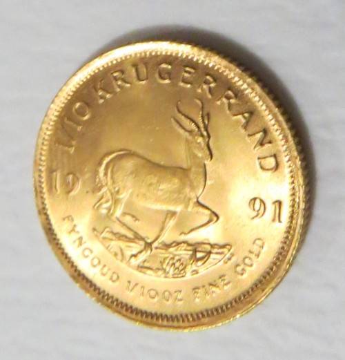 PAUL KRUGER GOLD COIN 1991