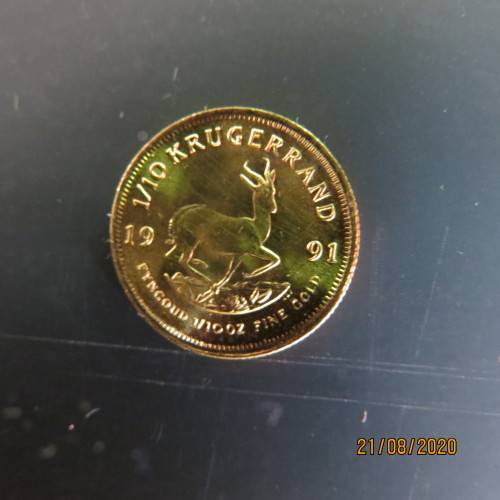 PAUL KRUGER GOLD COIN 1991