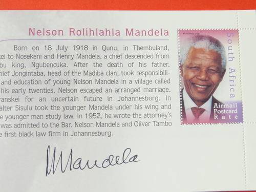 MANDELA SIGNED BOOKLET