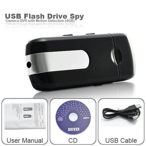 USB Flash Drive Spy Camera DVR with Motion Detection (4GB)