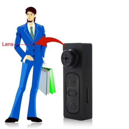 Button DVR Spy Camera (Free 4GB Card)