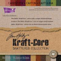 Core'dinations - Tim Holtz - Kraft-Core - Shattered Collection - 12x12 - Assorted 24/pk