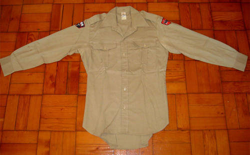 Rhodesian "Bush War" beige long sleeve collared shirt