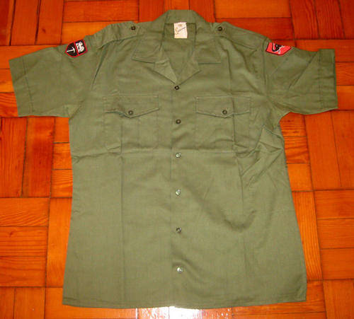 Rhodesian "Bush War" khaki Short Sleeve Collered Shirt