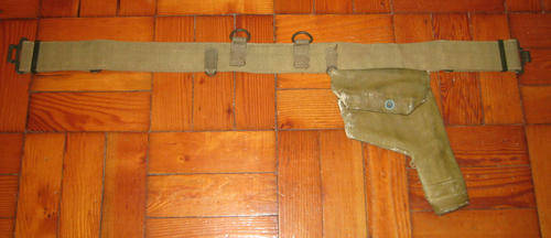 Rhodesian "Bush War" issue gun holster and belt