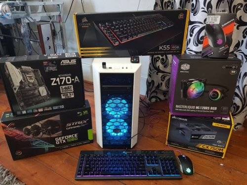 Desktop Gaming PC- I7 6700 3.4GHz - 512GB SSD - 4TB HARD DRIVE - GTX 1060 + (Monitor,Keyboard,Mouse)