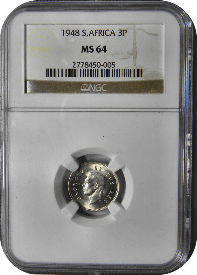 1948 Tickey NGC MS64!   Top Grade gem with only 29 better of only 90 graded worldwide!