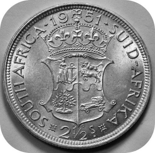 Top Grade SA Union: Lustrous 1951 Halfcrown in Brilliant UNC!!