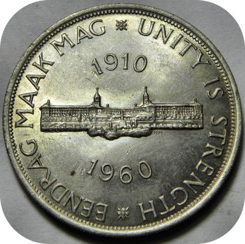 Top Grade SA Union: 1960 5 Shillings Crown in Lustrous Brliiant UNC!!