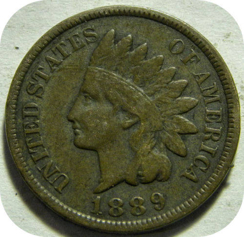 Ultra rare USA Indian Head specimen:  1889 Cent