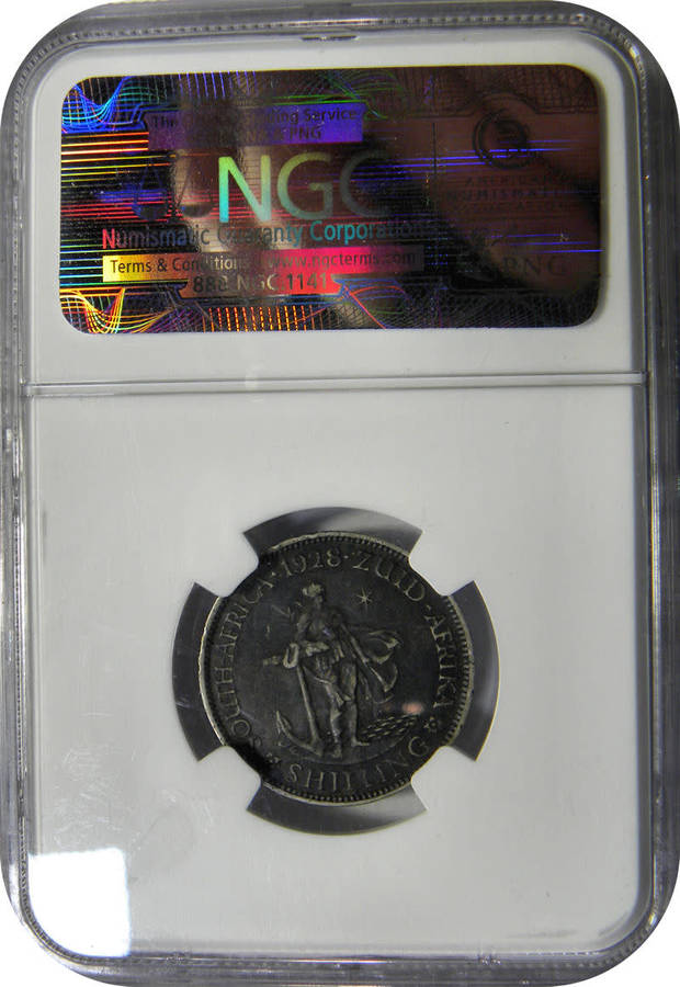 The ULTRA RARE 1928 Shilling in NGC AU50!   A Top Grade gem with ONLY 30 better worldwide.