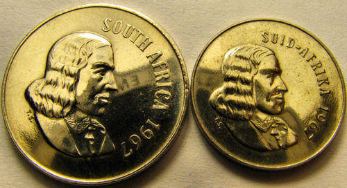 Cameo Proof  5c & 10c Sale:  1967 Van Riebeeck