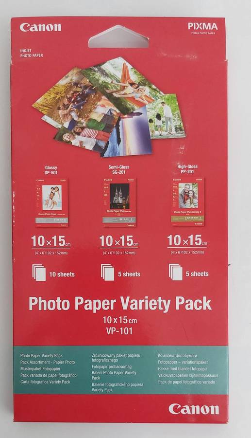 Canon Photo Paper Variety Pack (VP-101) x13