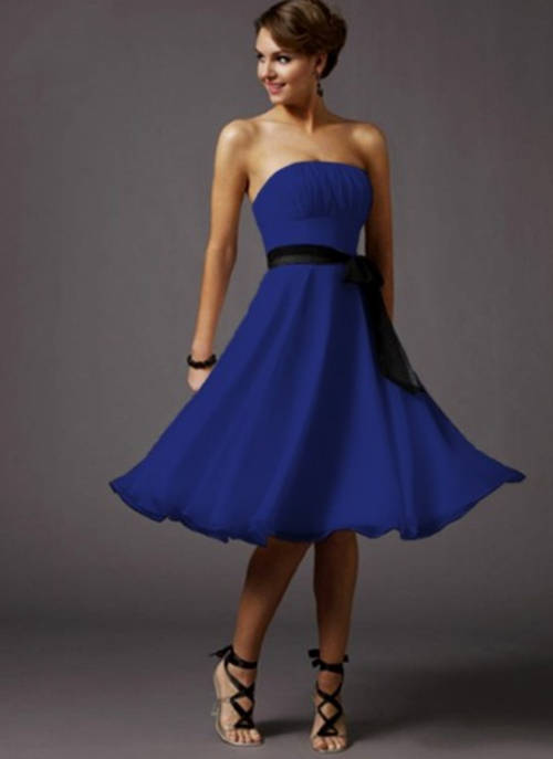 *Special* Chiffon Cocktail Dress with Ribbon, Bridesmaids dress Available in 12 colour
