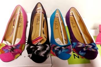 Flat Pump in Pink / Purple / Black / Blue Size 2-7 Also available in Children Sizes