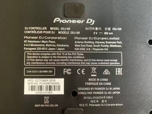 Pioneer DJ DJ Controller, Black (DDJSR)