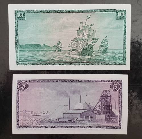 Scarce Missprint T W De Jongh 3rd Issue R10 and R5 -see discription