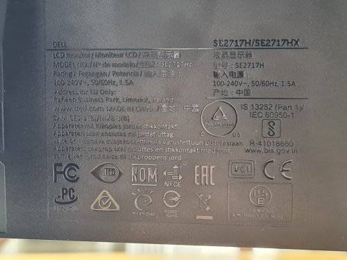 DELL 27 inch monitor for spares or repair