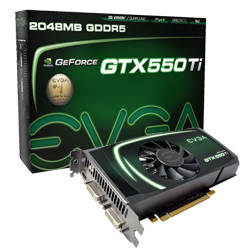 EVGA GeForce GTX 550 Ti FPB 1024MB DDR5 GPU CORE 951Mhz