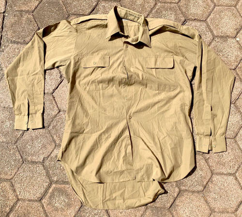 Koevoet Khaki long sleeve shirt - Large size