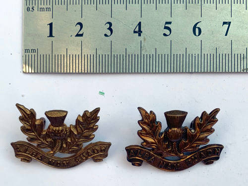 Transvaal Scottish collar badges