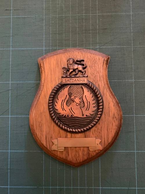 SA Navy SAS Saldanha plaque