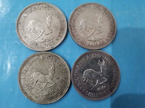 Five Shillings x 4 1947 to 1952