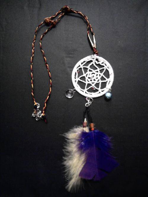 crocheted bead ,NECKLACE