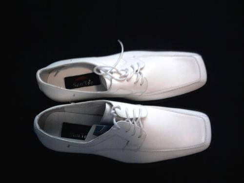 SUN-TEC MAN SHOES, WHITE,SIZE 8