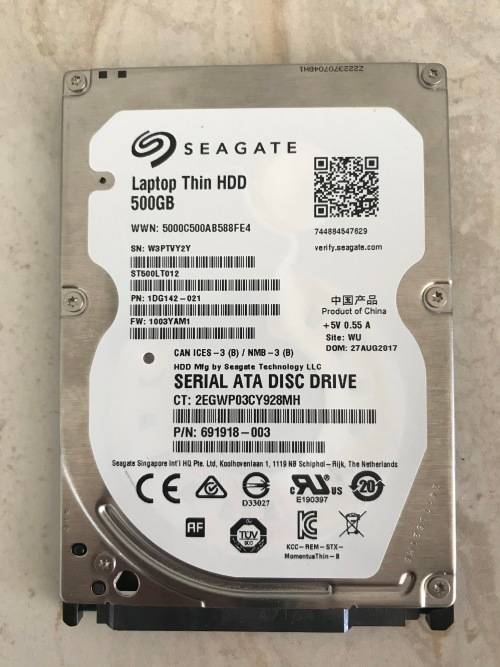 Seagate  500 GB Thin 2.5 inch HDD