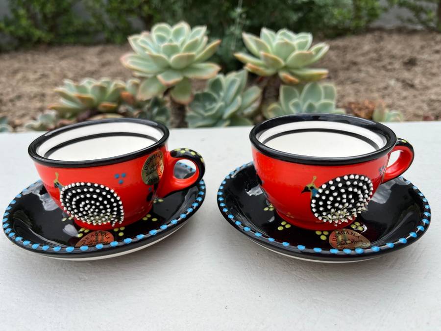 Dragana Jevtovic  Royal African Espresso Cup and Saucer set of 2   Valued at R2,400 !!!