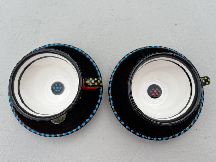 Dragana Jevtovic  Royal African Espresso Cup and Saucer set of 2   Valued at R2,400 !!!