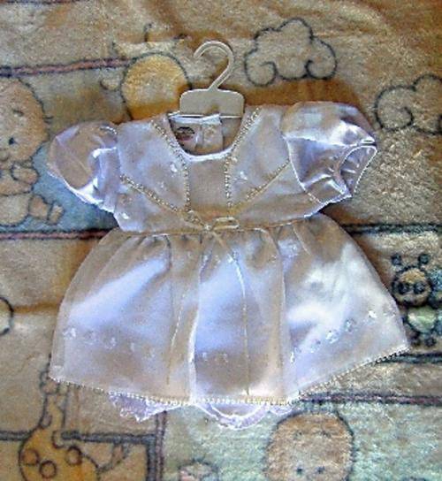 Reborn Baby White Desighner Dress with Beautifull Detail by Destiny's Angels