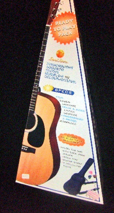 Pearl River Dreadnaught Acoustic Guitar - Ready To Play + Free Stand