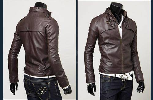 fashion Classic Men's PU Leather Coat jacket