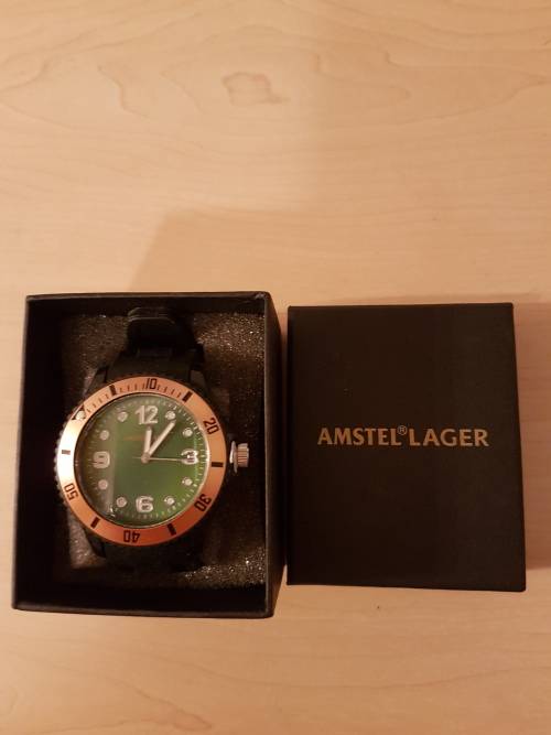 Amstel Lager Branded Watch in box