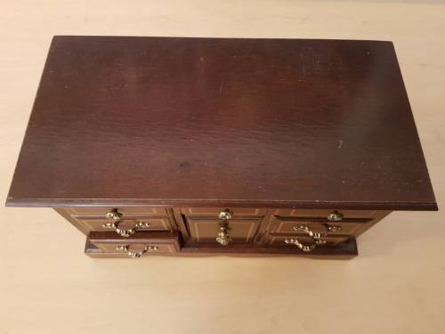 Vintage Musical Wooden Jewellery Box (Working)