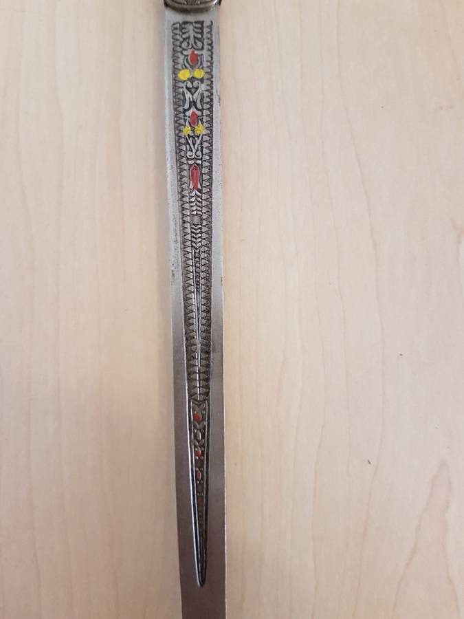 Pair of Patentado Ryc Spanish Decorative Display Swords with Scabbards (Length 50cm)