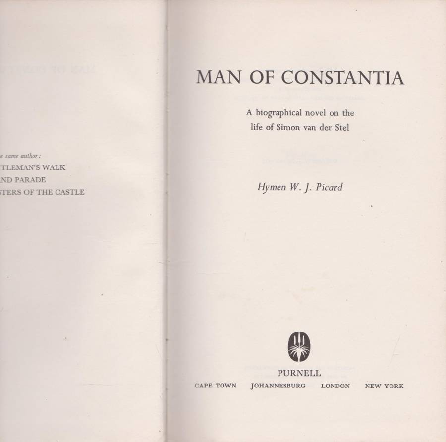Man of Constania by Hymen W. J. Picard