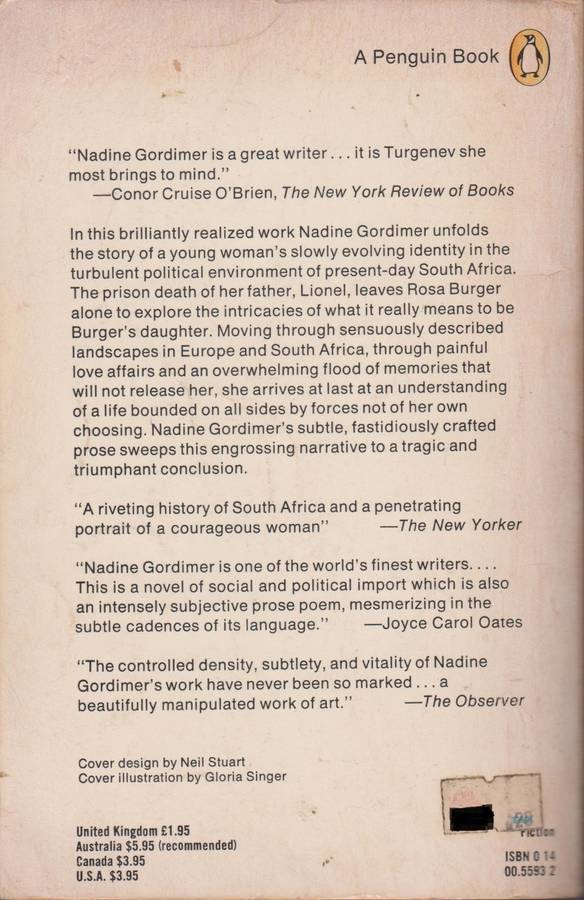 Burger's daughter by Nadine Gordimer