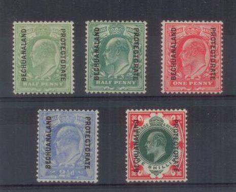 1904 Bechuanaland Protectorate Edward Definitives - Mint - High Cat Value