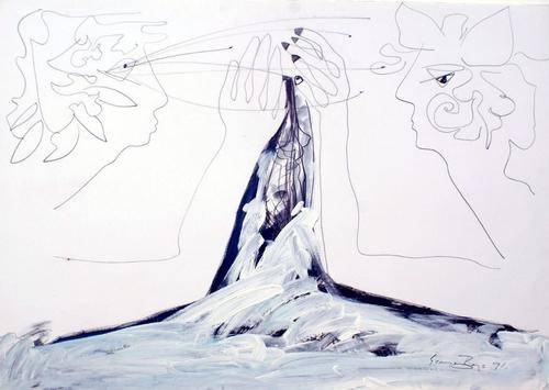Magnifficent George Boys sketch (100x75cm) @ a LOW opening!!!