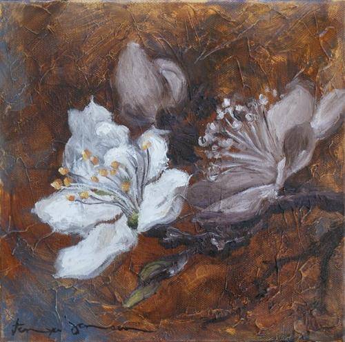 Beautiful Tanya Jansen original oil painting (26x25cm) @ a CRAZY R1 opening!!