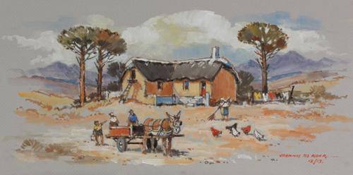 Wonderful Johnnie De Kock original (40x20cm) @ a low opening!!! Good investment!