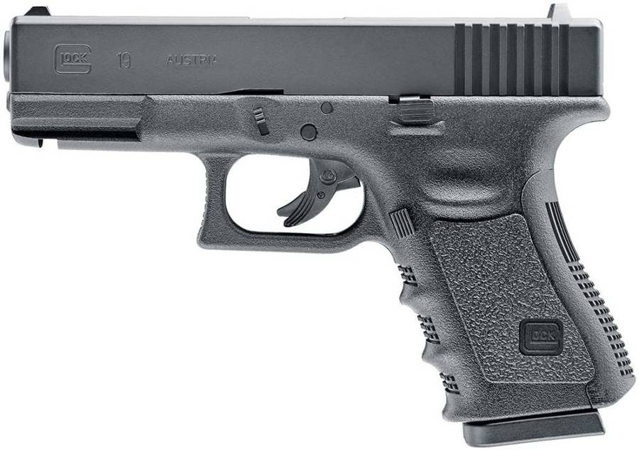 Umarex Glock 19 CO2 Air Pistol - 4.5mm, Black