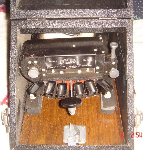 SCARES MATRIX C.G & T.CO TYPE WRITER FOR THE BLIND