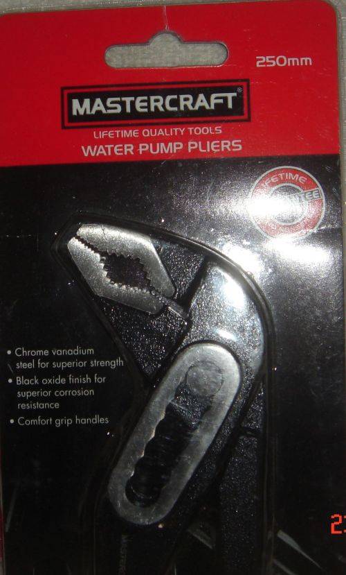 BRAND NEW MASTER CRAFT 250mm WATER PUMP PLIERS